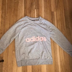 Gray adidas crewneck sweatshirt